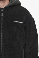 Absecon Teddy Jacket Black Anthracite-2