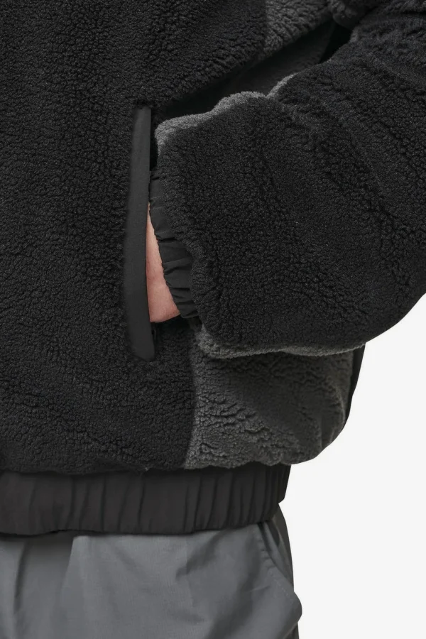 Absecon Teddy Jacket Black Anthracite-3