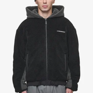 Absecon Teddy Jacket Black Anthracite