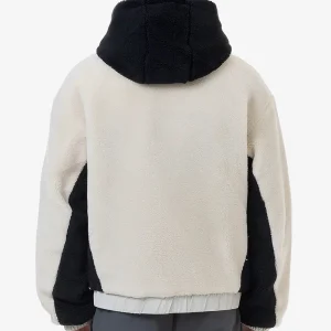 Absecon Teddy Jacket Light Beige Black-1