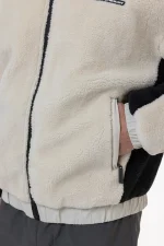 Absecon Teddy Jacket Light Beige Black-3