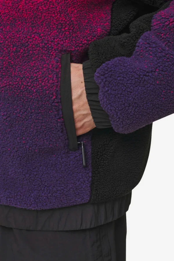 Absecon Teddy Jacket Virtual Pink Deep Purple Black-3