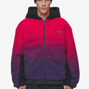 Absecon Teddy Jacket Virtual Pink Deep Purple Black