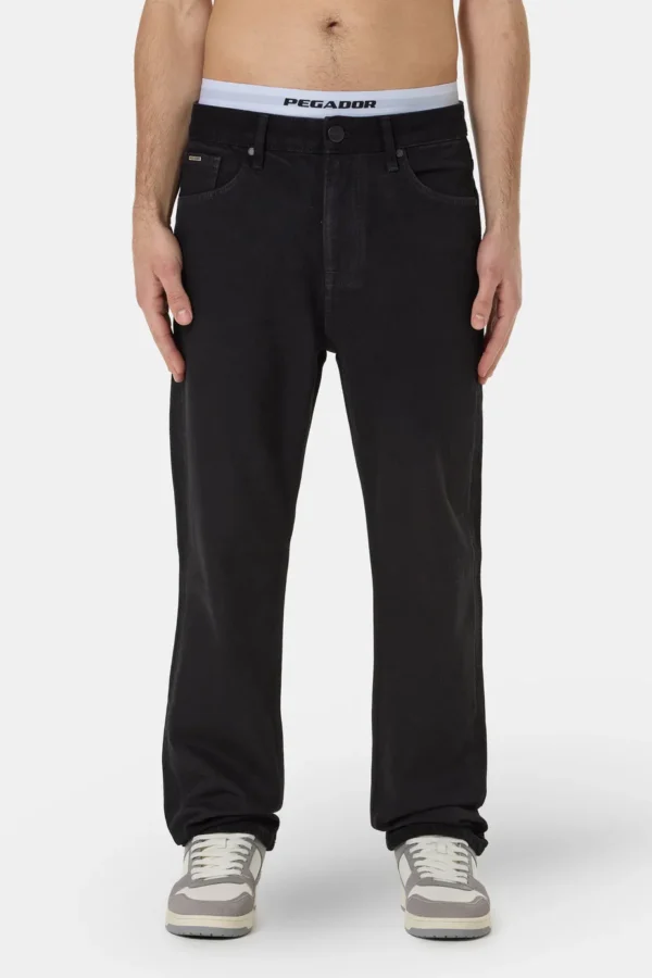 Baures Straight Jeans Deep Black
