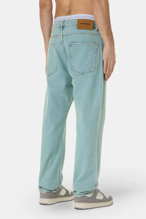 Baures Straight Jeans Sand Washed Blue-1