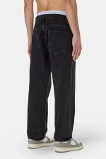 Baures Straight Jeans Washed Black-1