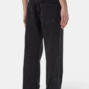 Baures Straight Jeans Washed Black-1