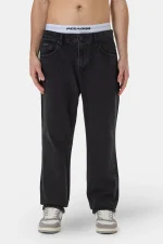 Baures Straight Jeans Washed Black