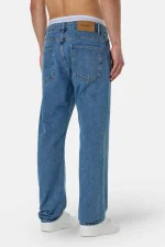 Baures Straight Jeans Washed Blue-1
