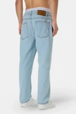 Baures Straight Jeans Washed Cold Blue-1