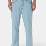 Baures Straight Jeans Washed Cold Blue