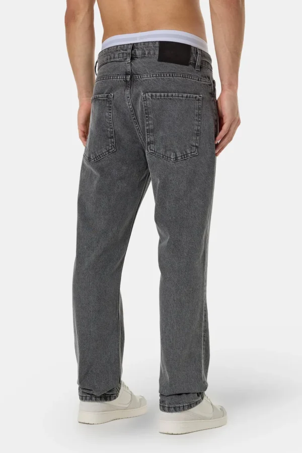 Baures Straight Jeans Washed Grey-1