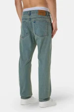Baures Straight Jeans Washed Vintage Blue-1