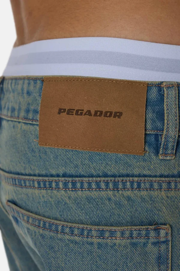 Baures Straight Jeans Washed Vintage Blue-2