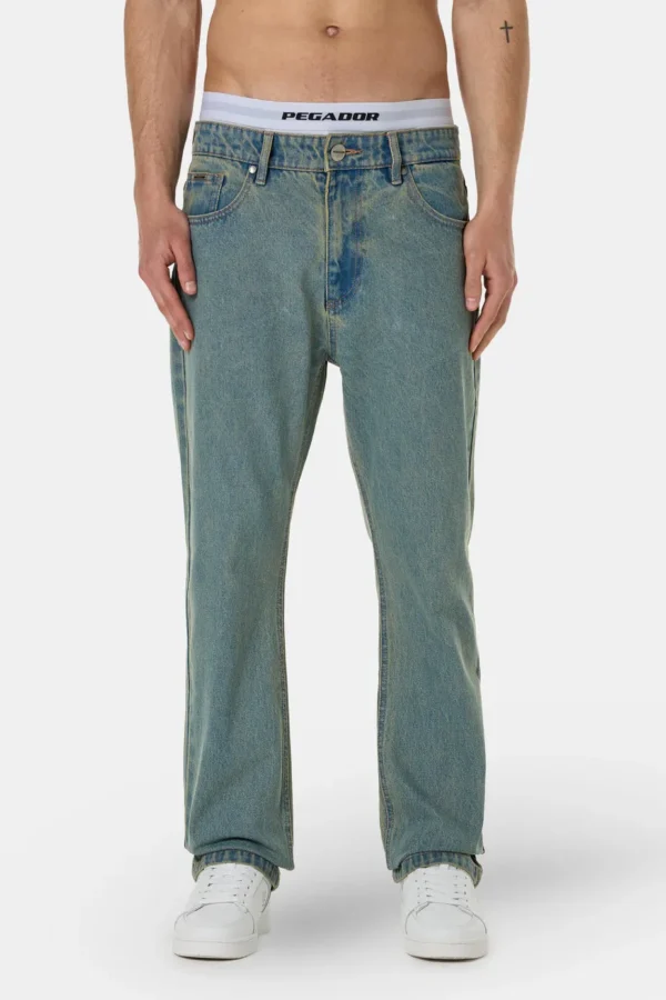 Baures Straight Jeans Washed Vintage Blue