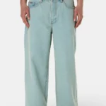 Bece Loose Jeans Sand Washed Blue