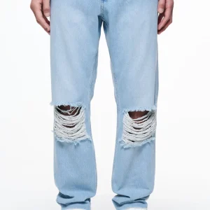 Bulver Straight Jeans Washed Light Blue