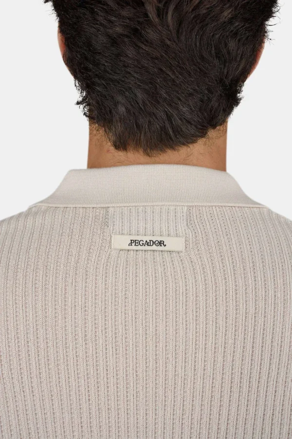 Campbell Knit Polo Shirt Dark Unbleached-3