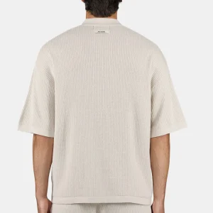 Campbell Knit Shirt Dark Unbleached-1