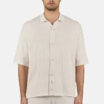 Campbell Knit Shirt Dark Unbleached