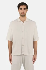 Campbell Knit Shirt Dark Unbleached