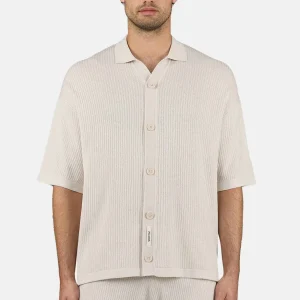 Campbell Knit Shirt Dark Unbleached