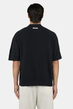 Campo Knit Polo Shirt Black-1
