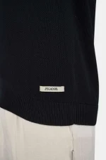 Campo Knit Polo Shirt Black-3