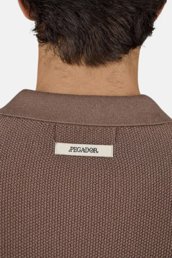 Campo Knit Polo Shirt Cozy Brown-2