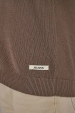 Campo Knit Polo Shirt Cozy Brown-4