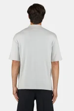 Casan Fine Knit Polo Shirt Pure Grey-1