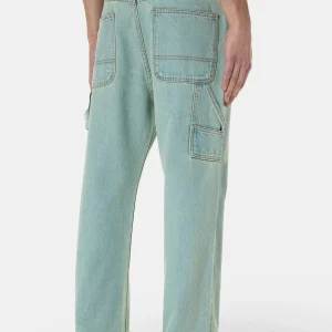 Daule Baggy Workwear Jeans Sand Washed Blue-1