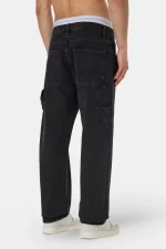 Daule Baggy Workwear Jeans Washed Black-1