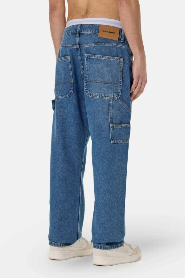 Daule Baggy Workwear Jeans Washed Blue-1