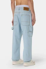 Daule Baggy Workwear Jeans Washed Cold Blue-1