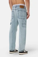 Daule Baggy Workwear Jeans Washed Light Blue-1