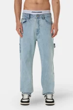 Daule Baggy Workwear Jeans Washed Light Blue