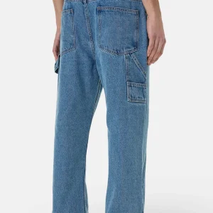 Drato Baggy Workwear Jeans Washed Blue-1