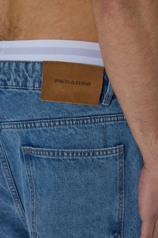 Drato Baggy Workwear Jeans Washed Blue-2