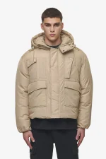 Jean Utility Puffer Jacket Sand