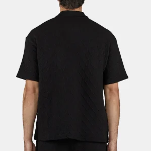 Jovren Structured Shirt Black White-1