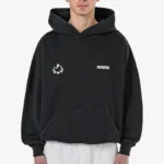 Pegador Cote Boxy Vintage Black Hoodie