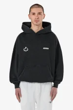 Pegador Cote Boxy Vintage Black Hoodie