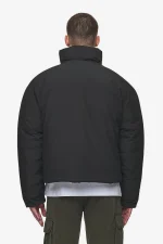 Lavoy Cropped Boxy Puffer Jacket Black-1