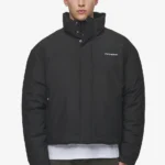 Lavoy Cropped Boxy Puffer Jacket Black