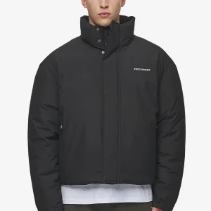 Lavoy Cropped Boxy Puffer Jacket Black