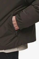 Lavoy Cropped Boxy Puffer Jacket Dark Brown-3