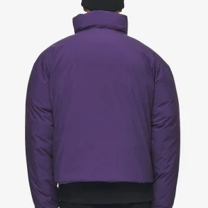 Lavoy Cropped Boxy Puffer Jacket Deep Purple-1