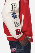 Oris Varsity Jacket Red Cream-2