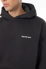 Pegador Allis Oversized Washed Black Hoodie